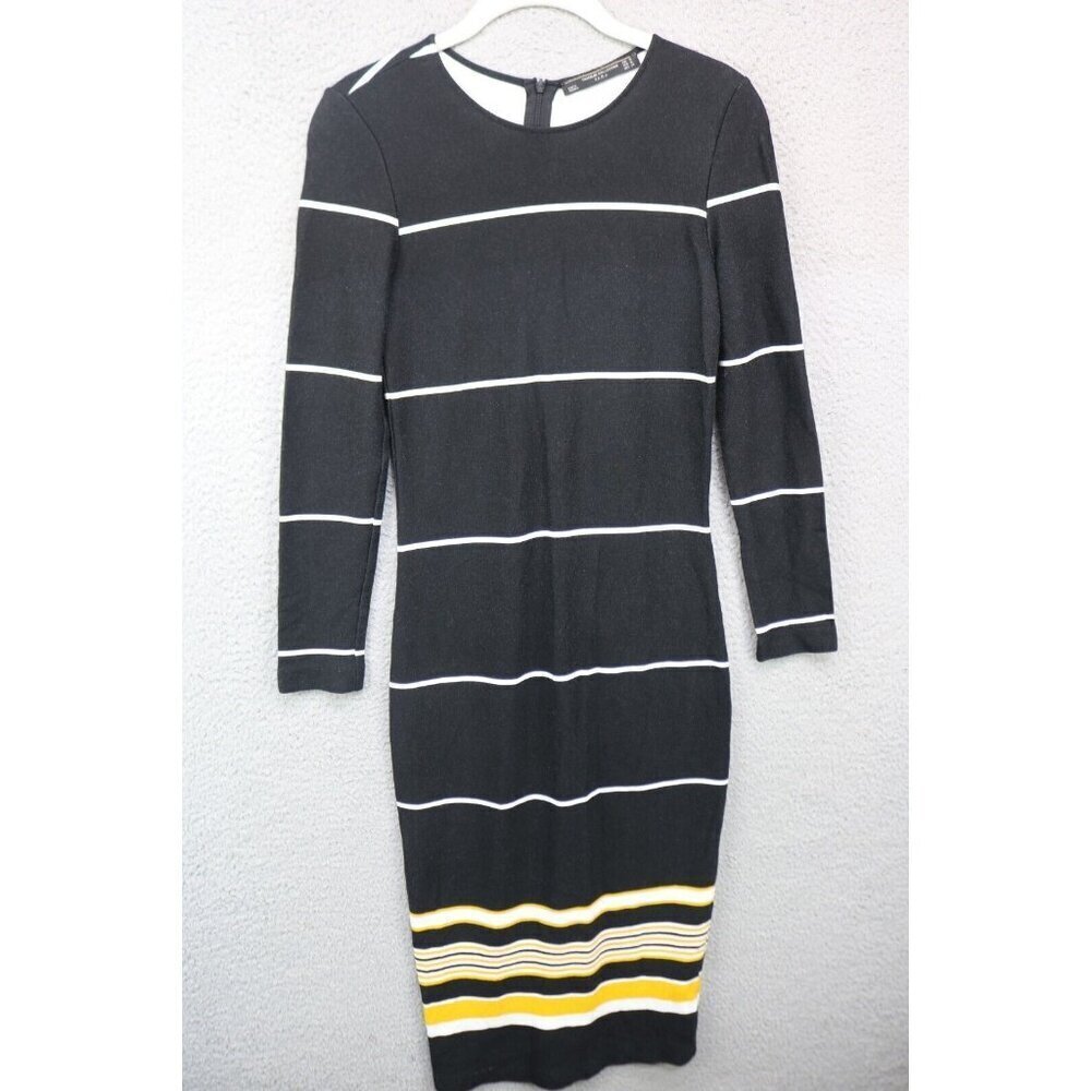 Zara Trafaluc Collection Long Sleeve Bodycon Dress-Size Medium
